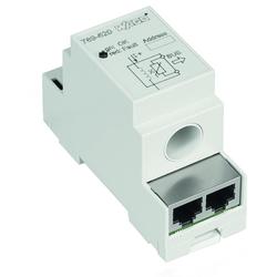 Current sensor with bus connection in DIN-rail mount enclosure