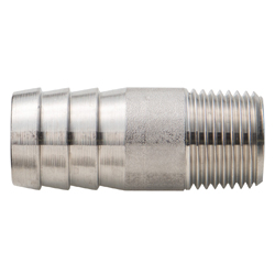 Stainless Steel Screw-in Tube Fitting Pipe Socket with Hose Nipple Round CHNI-15A-SUS304