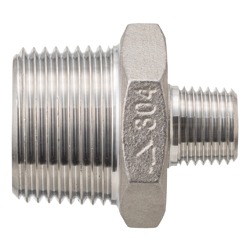 Stainless Steel Threaded Pipe Fitting Reducing Hexagon Nipple RNI-32X15A-SUS