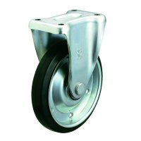 Silent Castors Fixed Wheel Plate Type