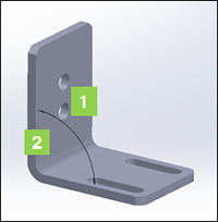 Example illustration of a sheet metal part