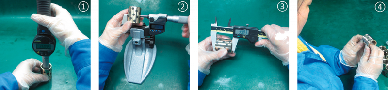 Typical quality inspection process at MISUMI