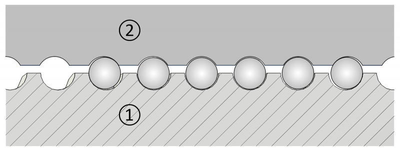 Single nut with pitch offset