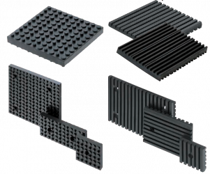 Various Forms of RUBLOC Plates