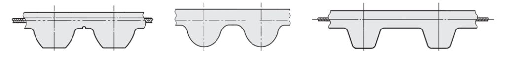 Picture of different tooth profiles