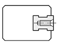 Threaded bushes for casting in / flange flattened on one side / internal thread / heat-treatable steel 