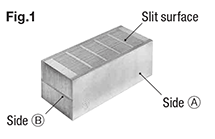 Cavity Insert Blocks with Slit Vent 