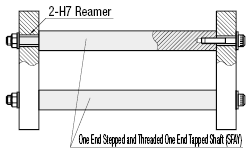 One End Stepped and Threaded One End Tapped:Related Image