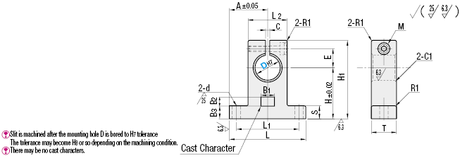 Shaft Supports/Cast/T-Shaped/Slit:Related Image