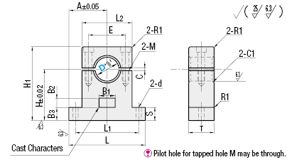 Shaft Supports/Cast/T-Shaped/Split:Related Image