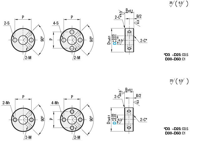 Shaft Collars/Set Screw/with 2 Holes:Related Image
