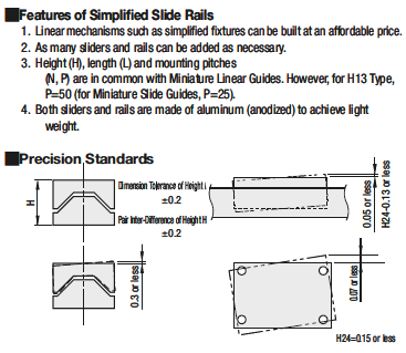 Simplified Slide Rails/Aluminum Block&Rail with Ball Bearings:Related Image