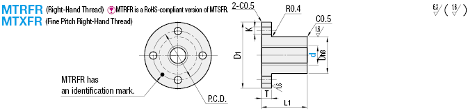 Lead Screw Nuts/Fine Pitch Flanged Nut:Related Image