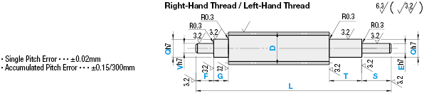 Lead Screws/Both Ends Double Stepped DIN 103:Related Image