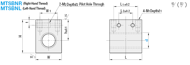 Block Style Nuts for Lead Screws/Tall Block:Related Image