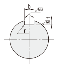 Rotary Shaft - Retaining Ring Groove