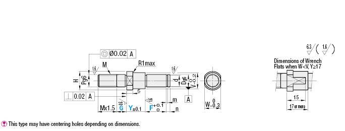 Cantilever Shafts/Pilot/Stepped/Threaded/w Retaining Ring Groove:Related Image