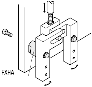 Cantilever Shafts/Bolt Mount/Hexagon/w Retaining Ring Groove:Related Image