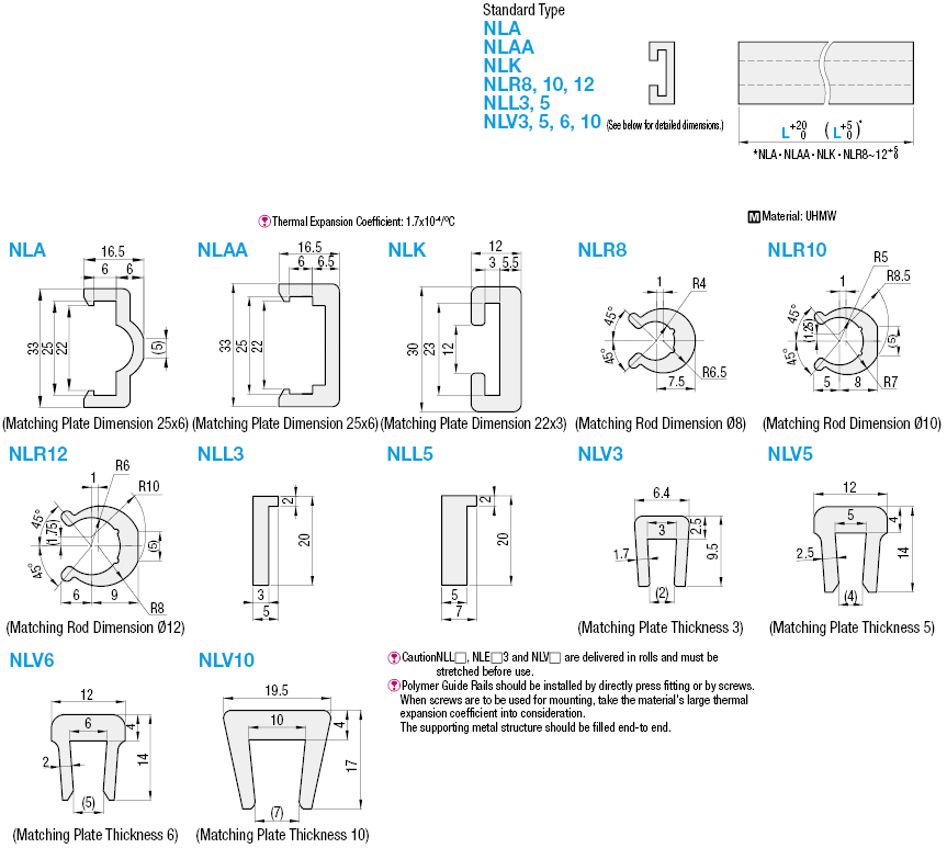 UHMW Guide Rail Shields:Related Image