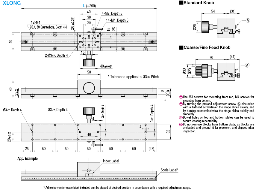 [Precision] X-Axis/Dovetail/Rack&Pinion/Long Stroke/Multiple Blocks:Related Image