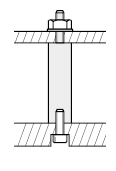 Circular Posts/One End Threaded/One End Tapped/Standard Wrench Flat:Related Image