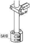 Brackets for Device Stands/Cylindrical/Tapped:Related Image