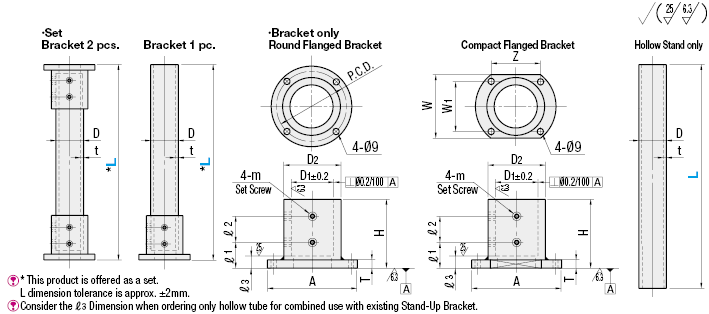 Pipe Stands/Round Flange/One Bracket:Related Image