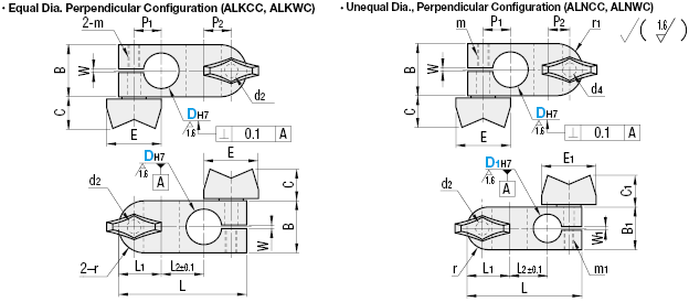 Super Compact Strut Clamps/Same Diameter with a Wing Knob:Related Image
