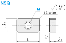 Rectangular Nuts with Threaded Hole:Related Image
