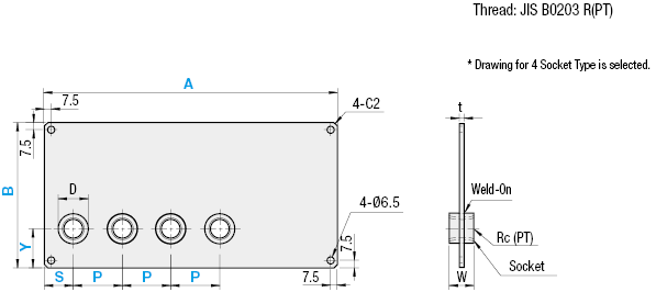 Manifold Items/Plates with Tapped Socket Fittings:Related Image