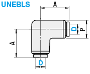 One-Touch Couplings/All Stainless Steel/Union 90 Deg. Elbow:Related Image