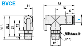 One-Touch Coupling Ball Valve90 Deg. Elbow/Single Handle:Related Image
