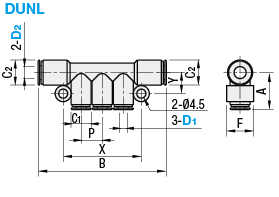 One-Touch Couplings/Manifold/Triple Single Type:Related Image