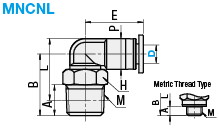 Miniature One-Touch Couplings/90 Deg. Elbow:Related Image