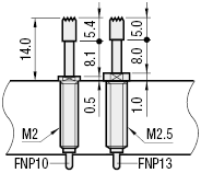 Contact Probes Assembly/Threaded (FNP10):Related Image