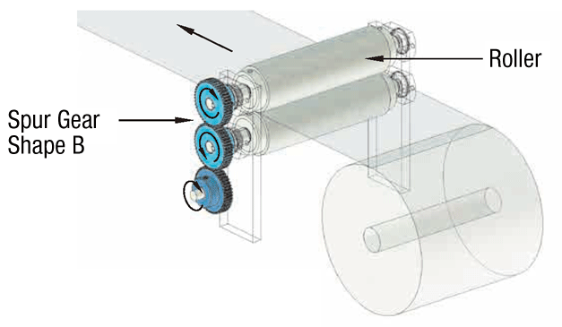 Spur Gear (Pinion Gear), Shaft Bore Machining Type, Module 1. 0, Pressure Angle 20°: Related Image