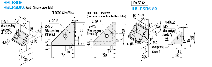 6 Series/Reversal with Tab/2 Slots/4 Holes:Related Image