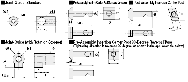 Blind Joint Parts - Center Joint Kits:Related Image