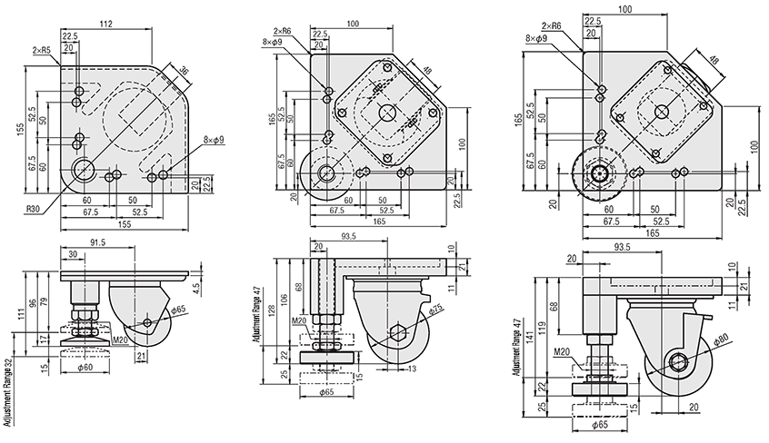 Integrated Casters & Leveling Mounts: Related Image