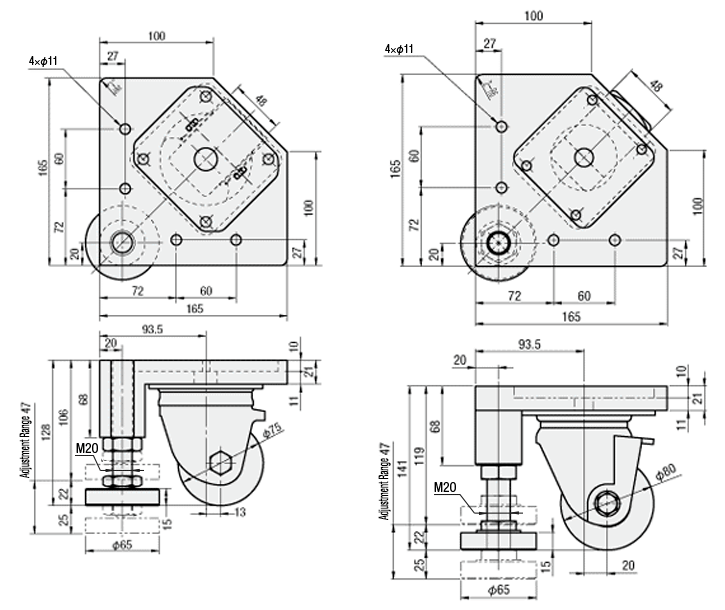 Integrated Casters & Leveling Mounts: Related Image