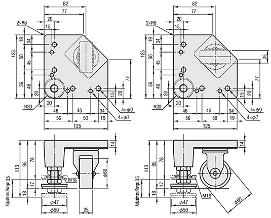 Integrated Casters & Leveling Mounts: Related Image