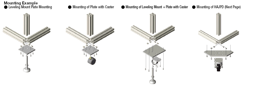 Leveling Mounts&Plates/with Caster Unit:Related Image