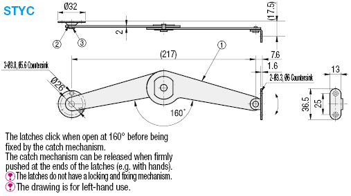 Stays/with Catch Mechanism:Related Image