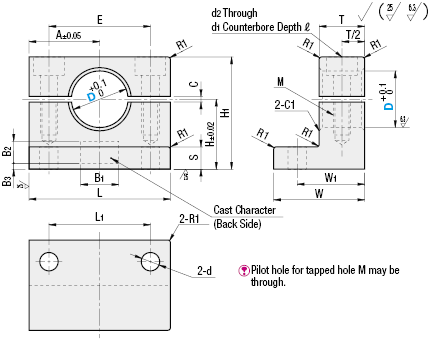 Shaft Supports/Cast/L-Shaped/Split:Related Image