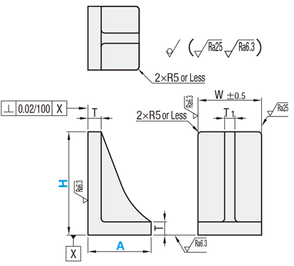 Angle Plates - Aluminum / Stainless Steel / Dimension Fixed: Related Image