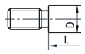 Locating Pin - Large Head, Tapered, Threaded, Hex Socket: Related Image