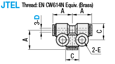 One-Touch Coupling/Compressed Air/Union Tee:Related Image