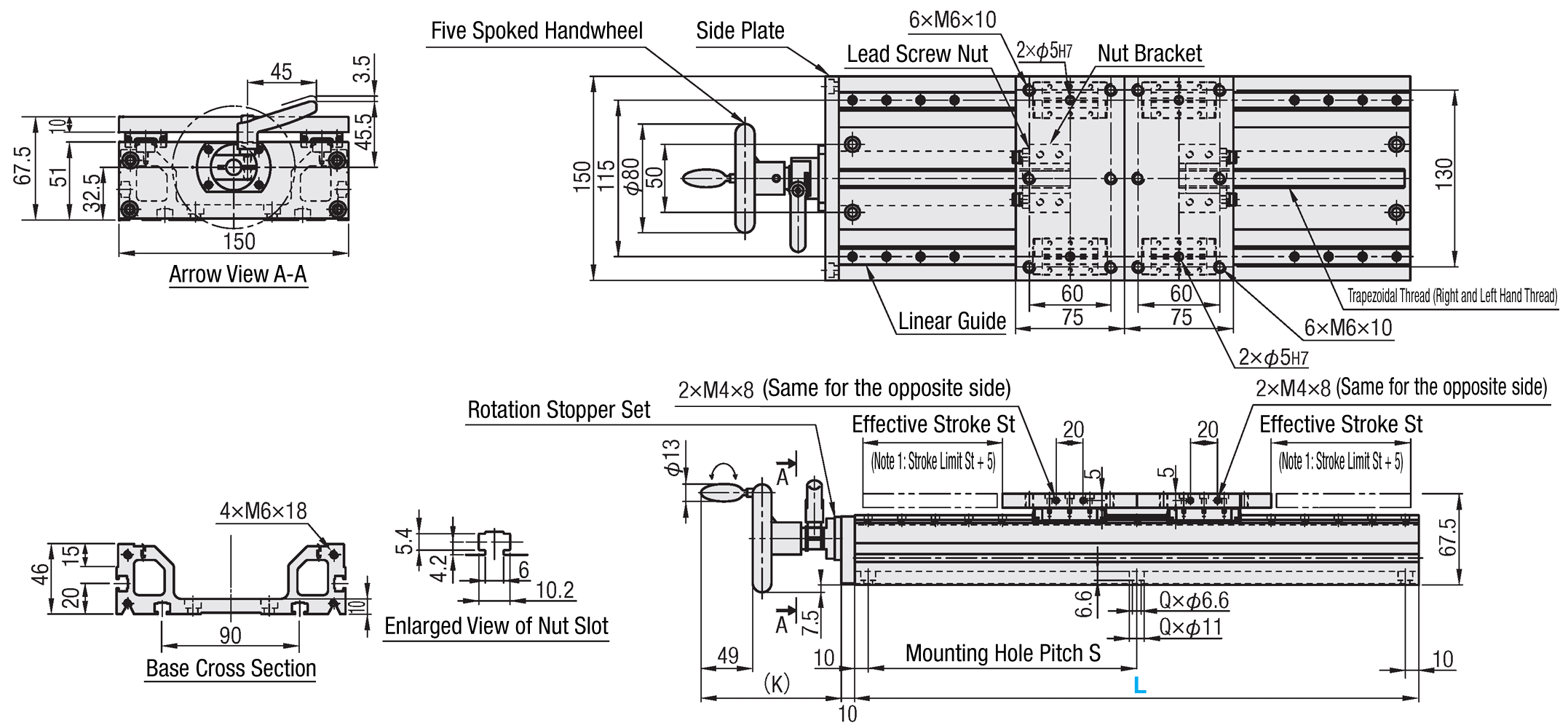 6-Surface Milled Mounting Plates/Brackets - External Dimension Configurable: Related Image