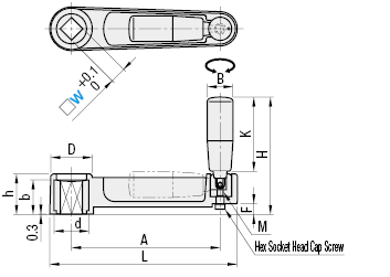 Square Hole Crank Handles/Ribbed:Related Image