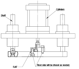 Floating Joints/Cylinder Connectors/Flange Type/Set/Mount Flange:Related Image